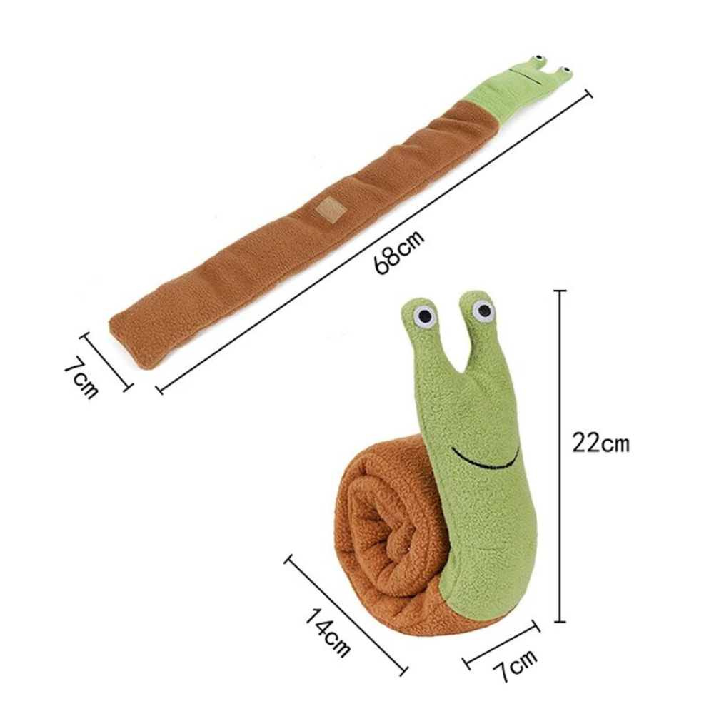 Jouet à friandises en forme d'escargot