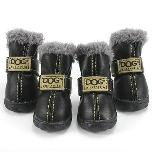 100% Cotton Dog Booties Dog Boots Happy Paws Black Small 