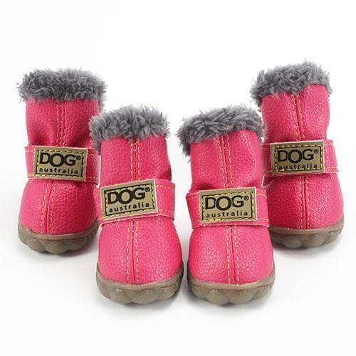 100% Cotton Dog Booties Dog Boots Happy Paws Pink Large
