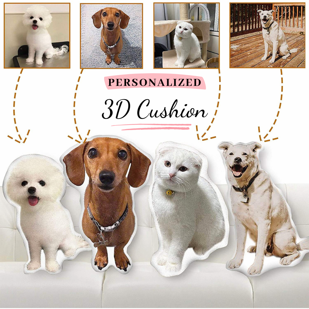 Cojín 3D personalizado para mascotas