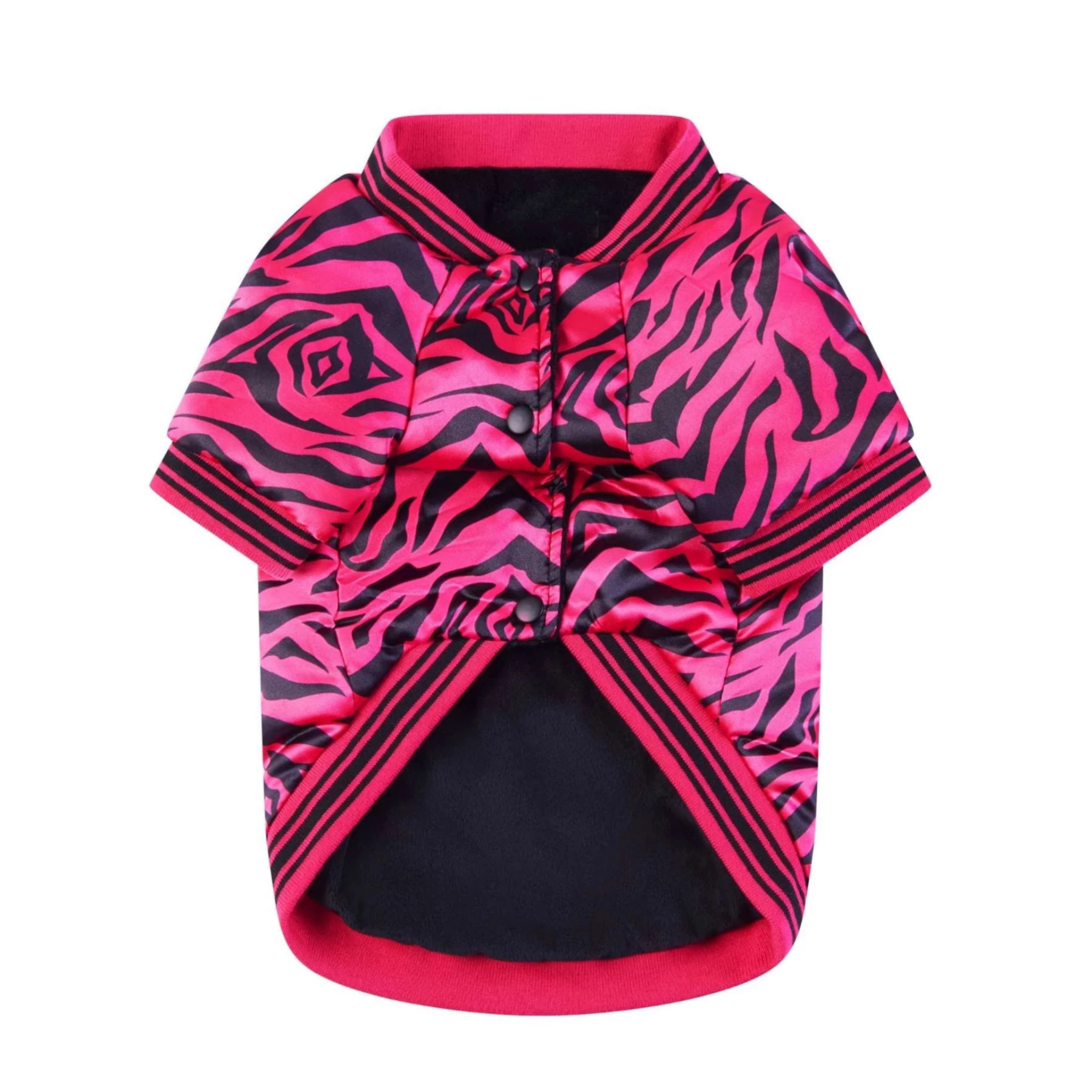Pink Zebra Bomber Jacket
