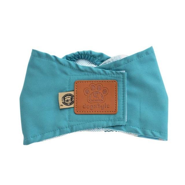 Belly Band Underwear Dog Underwear Happy Paws Turquoise Small 