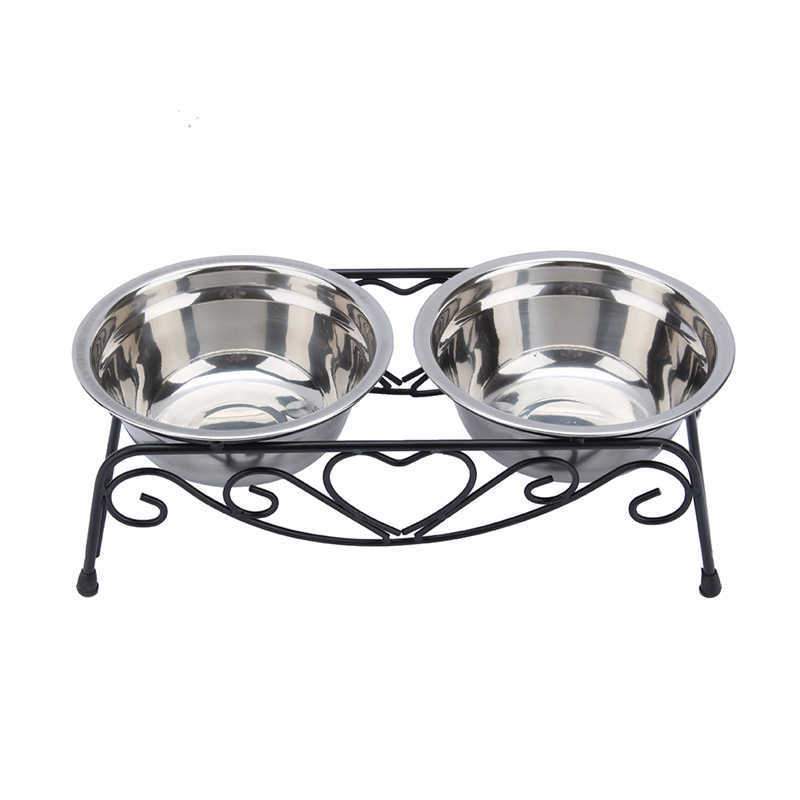 Elegant Stainless Steel Bowls Feeding bowl Happy Paws