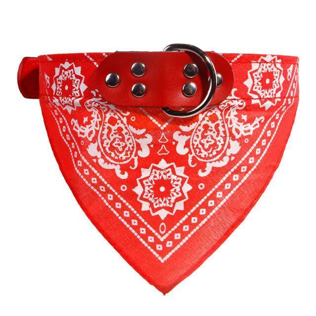 Funky Dog Bandana Collar dog collar Happy Paws Red Small 