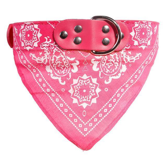 Funky Dog Bandana Collar dog collar Happy Paws Rose Red Small 