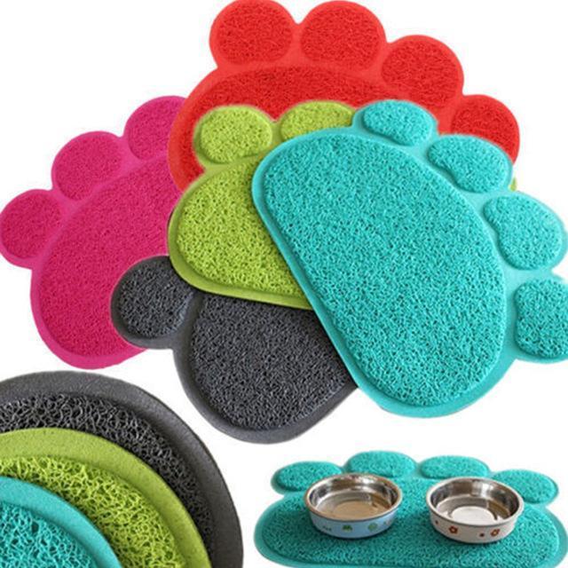 Paw Shaped Bowl Mat Mat Happy Paws