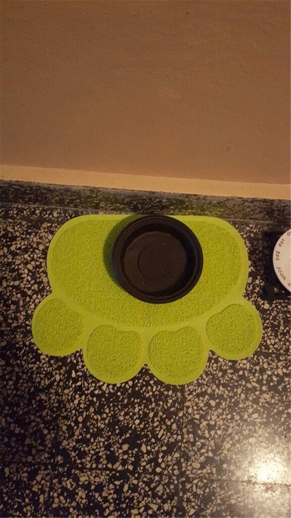 Paw Shaped Bowl Mat Mat Happy Paws