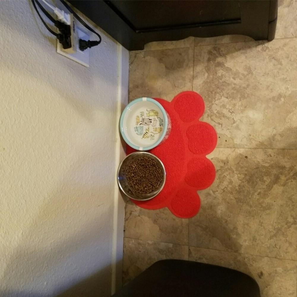 Paw Shaped Bowl Mat Mat Happy Paws
