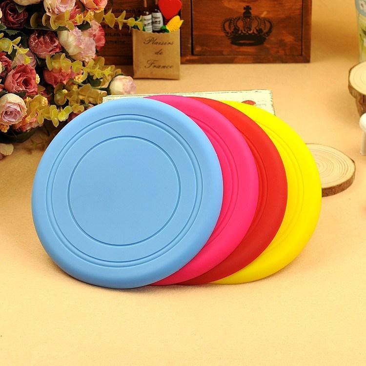 Soft Silicone Frisbee Dog Frisbee Happy Paws