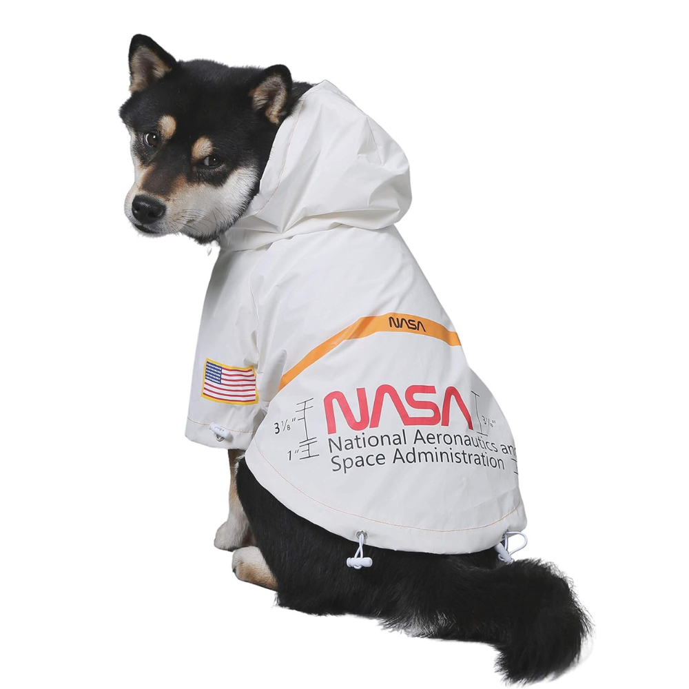 Nasa Waterproof Dog Raincoat