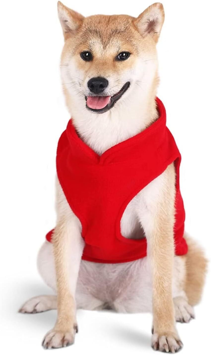 Pet Dog Warm Coat Fleece Jacket Jumper Sweater Winter Clothes Puppy Vest Outfit