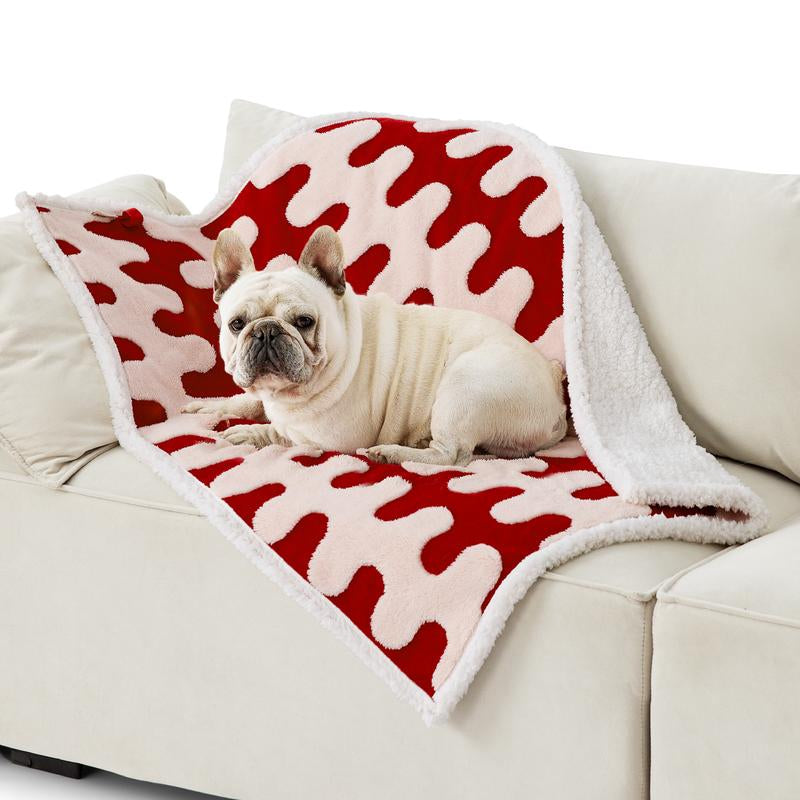 Lesure Waterproof Calming Pet Blanket -Ultra-Soft and Warm with a Waterproof Layer, for Indoors and Outdoors,Tailor-Made for Dogs, Cats, and Kittens