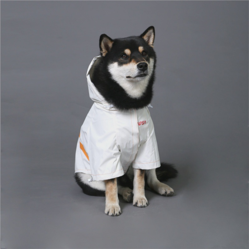 Nasa Waterproof Dog Raincoat