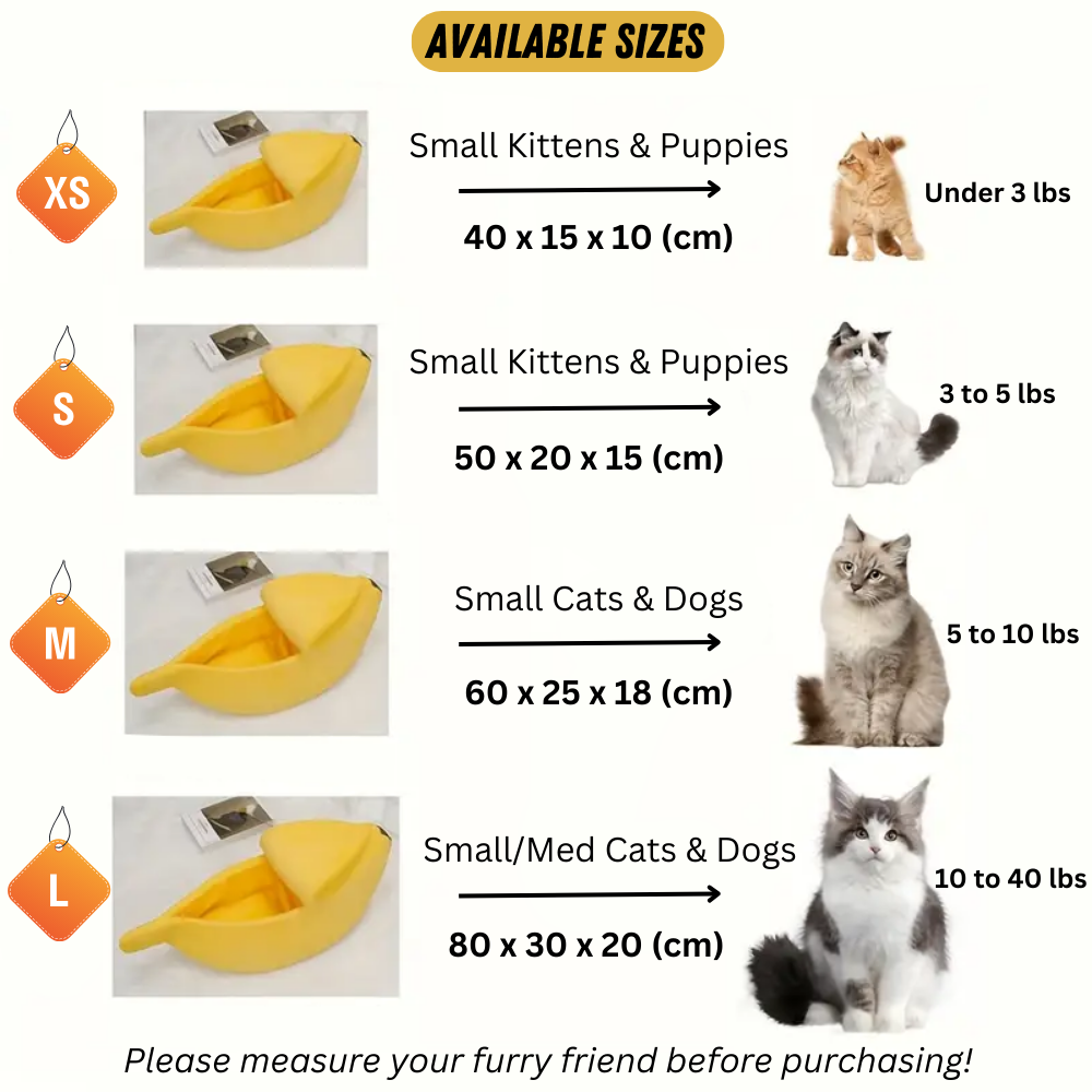 Banana Pet Bed