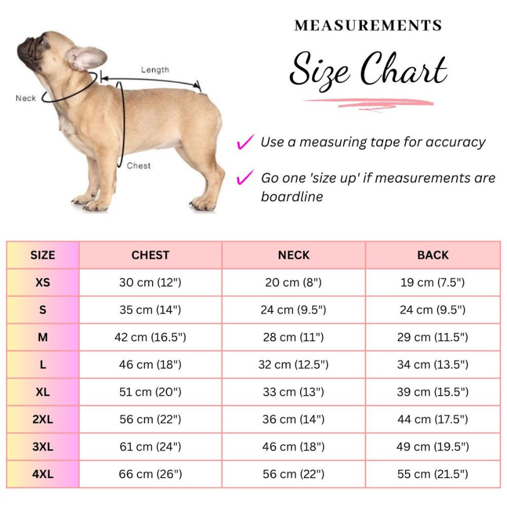 Chaleco para perros personalizado
