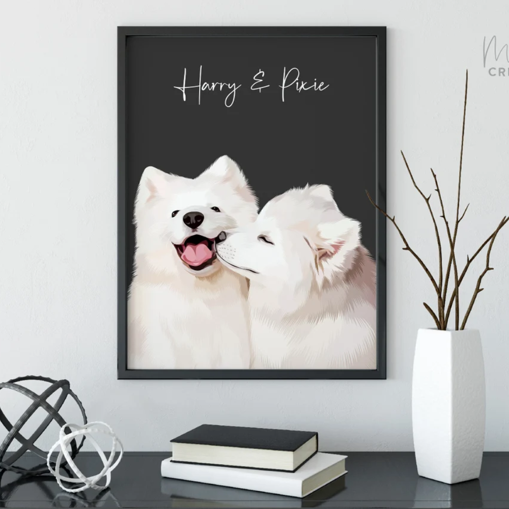Retrato de mascota personalizado: póster y descarga digital