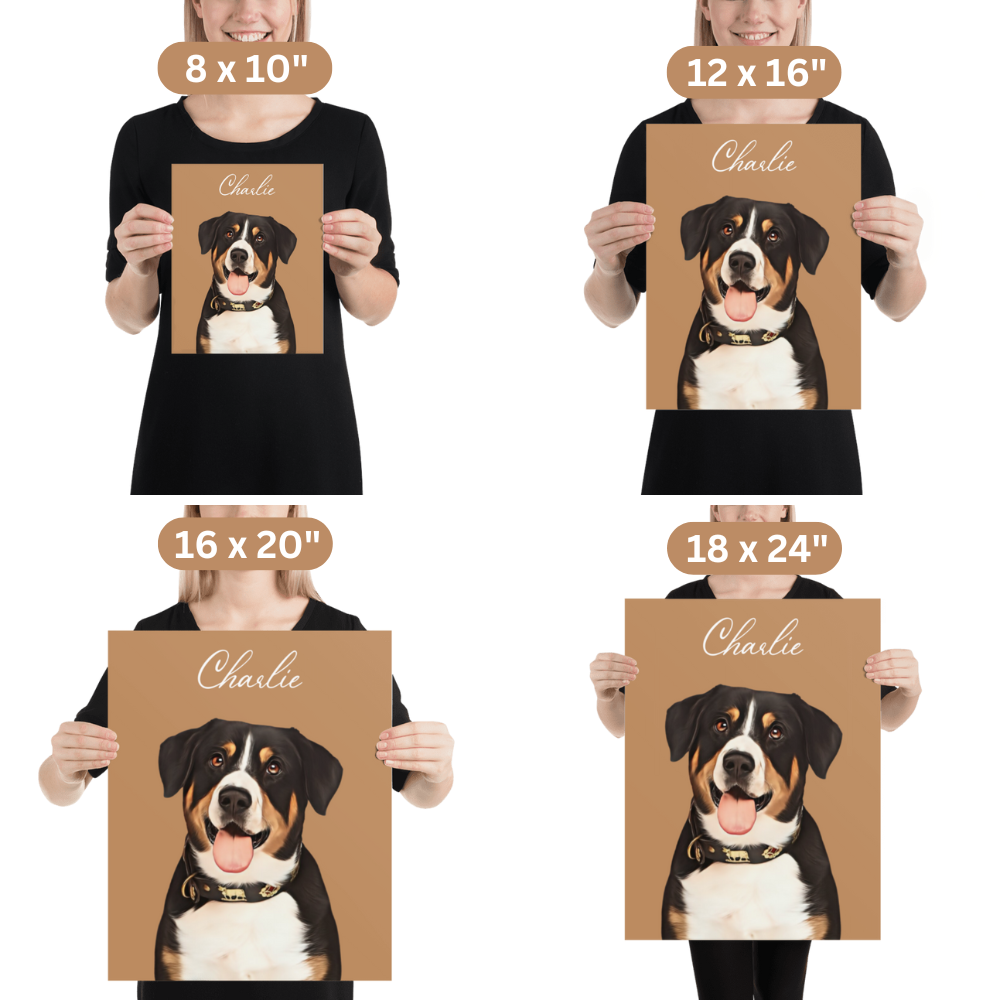 Retrato de mascota personalizado: póster y descarga digital