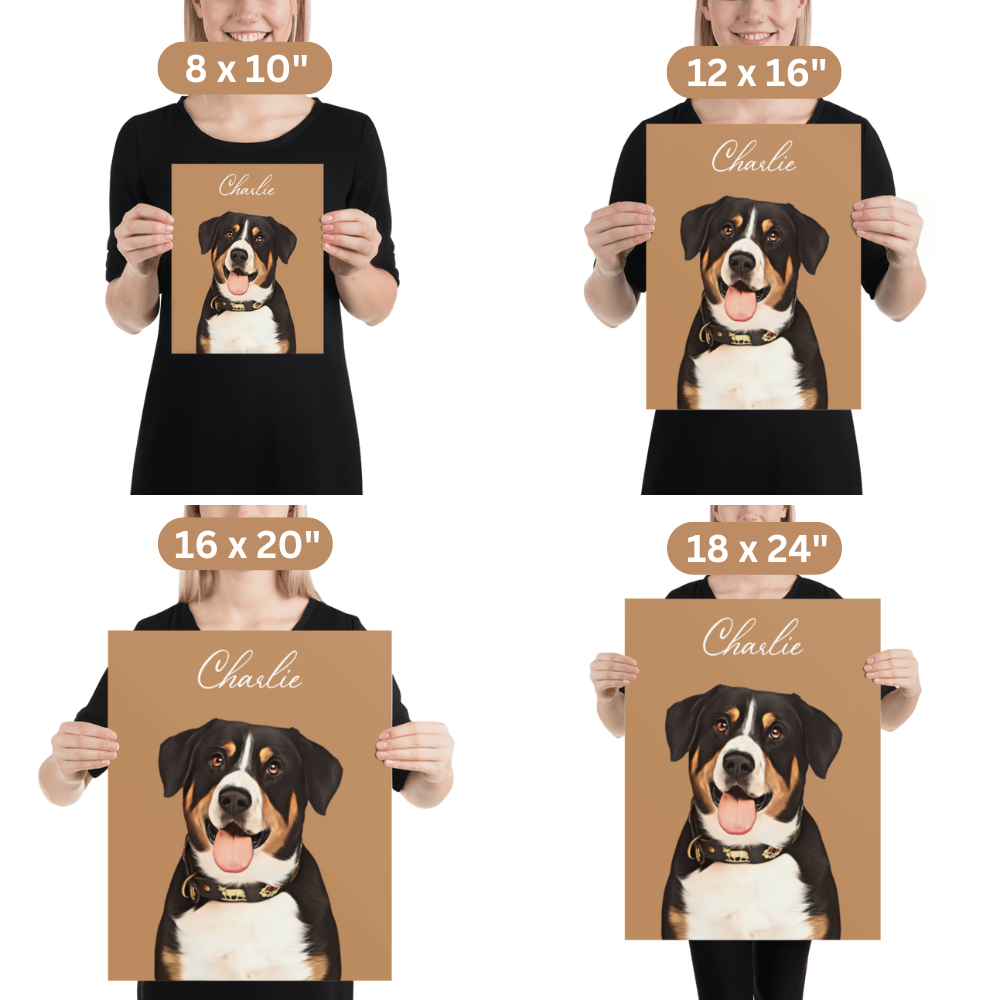 Personalised Pet Portrait - Poster & Digital Download