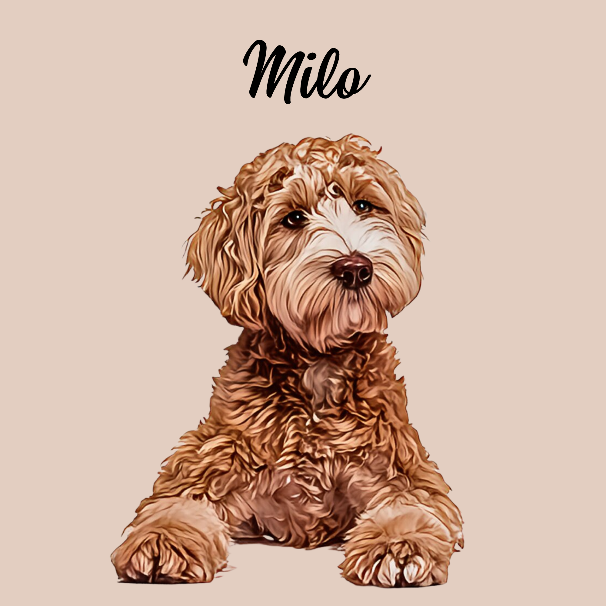 Retrato de mascota personalizado: póster y descarga digital