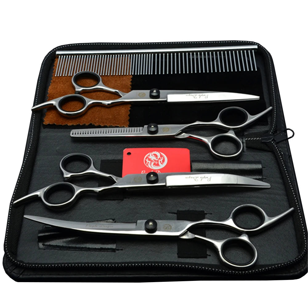 Purple Dragon Stainless Steel Grooming Set