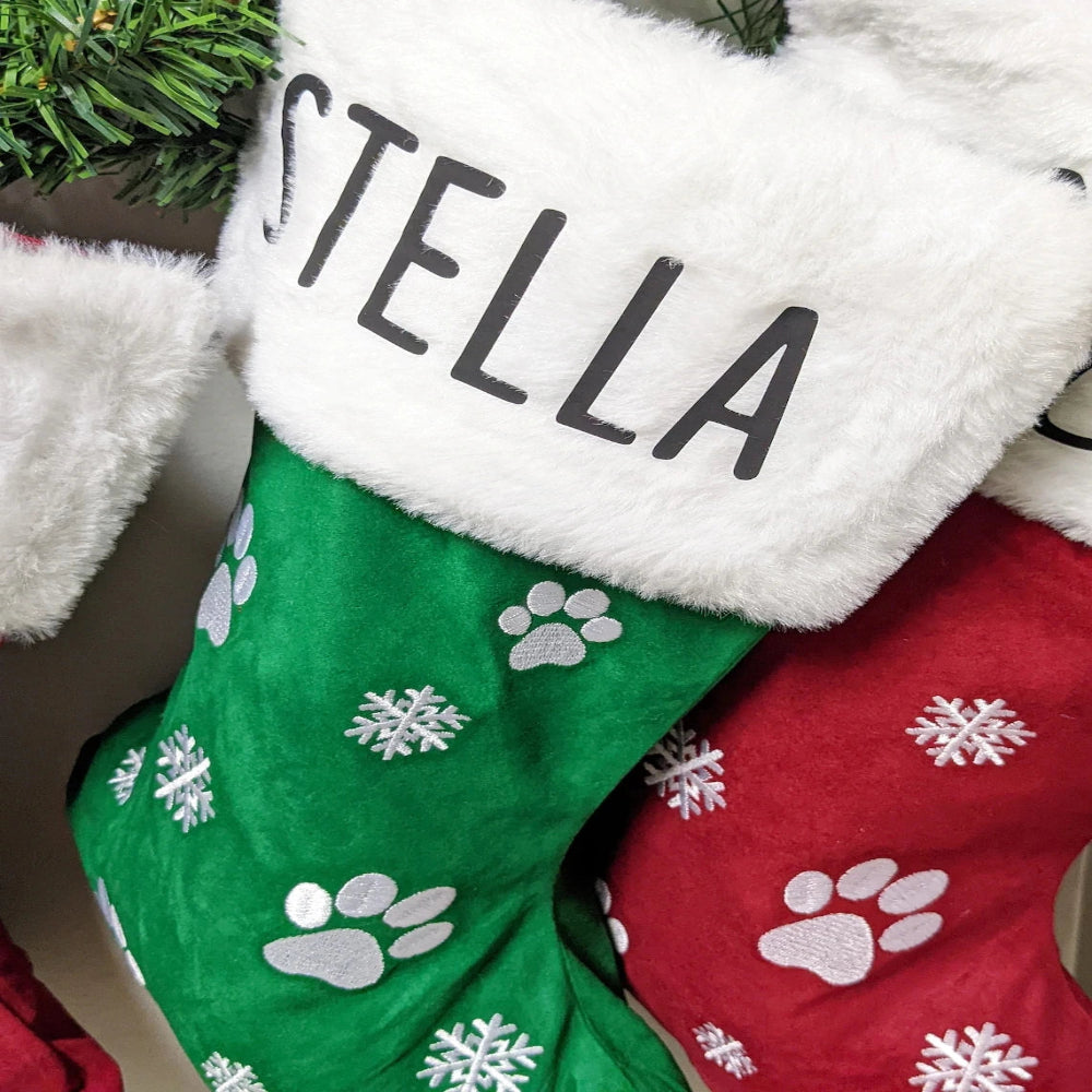 Personalized Paw Stockings