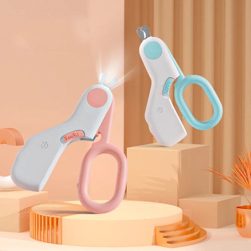 LED Light Pet Nail Clipper with Safety Lock