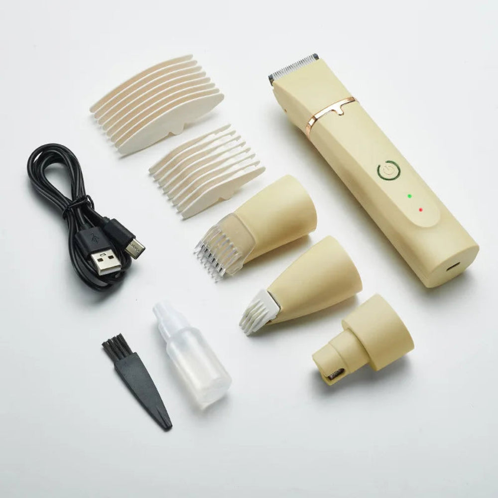 4-in-1 Electric Pet Hair Trimmer & Grooming Kit