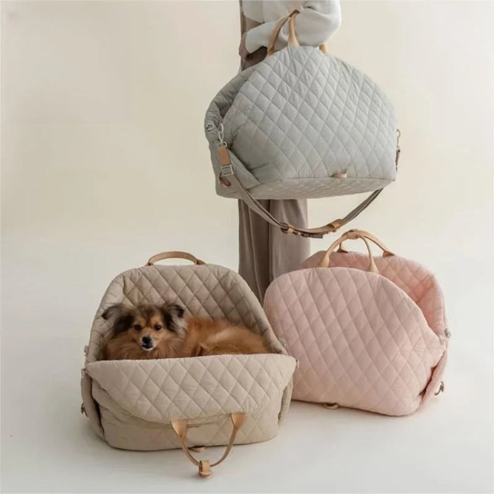 Luxury 2-in-1 Dog Carrier & Travel Bed