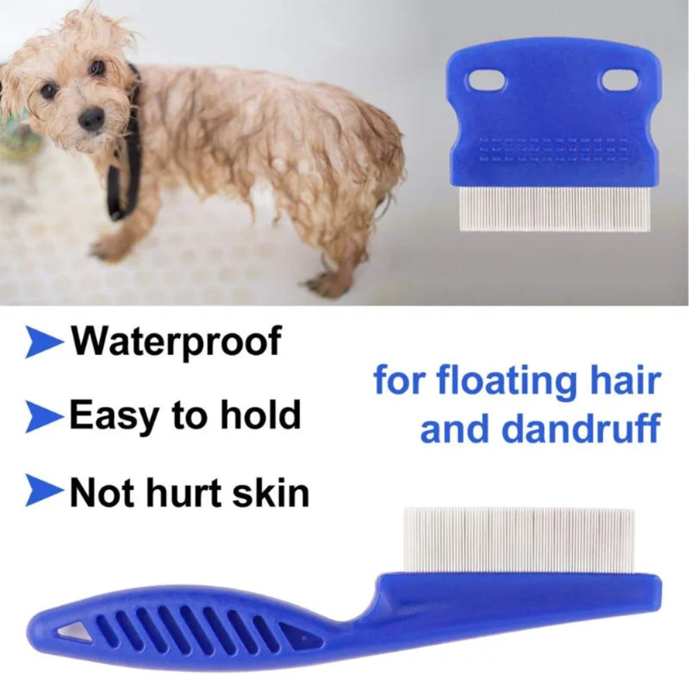 6-Piece Stainless Steel Pet Flea Comb Set