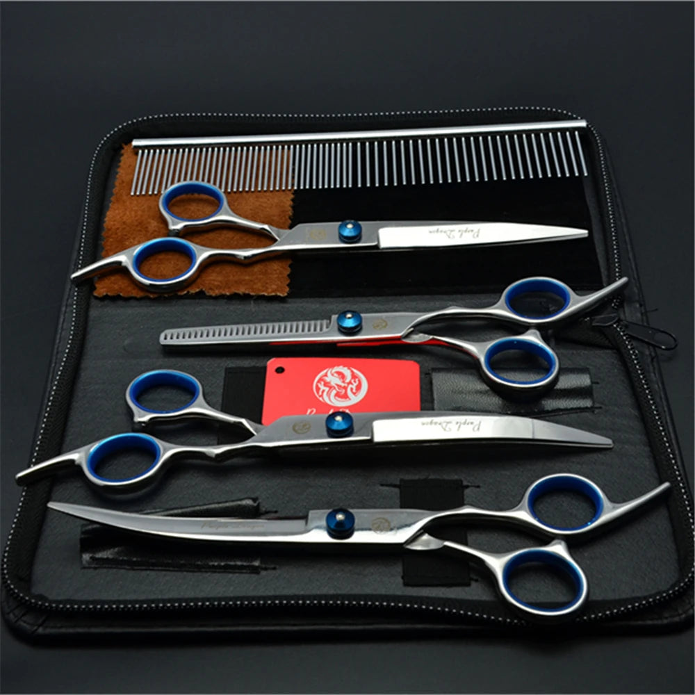 Purple Dragon Stainless Steel Grooming Set