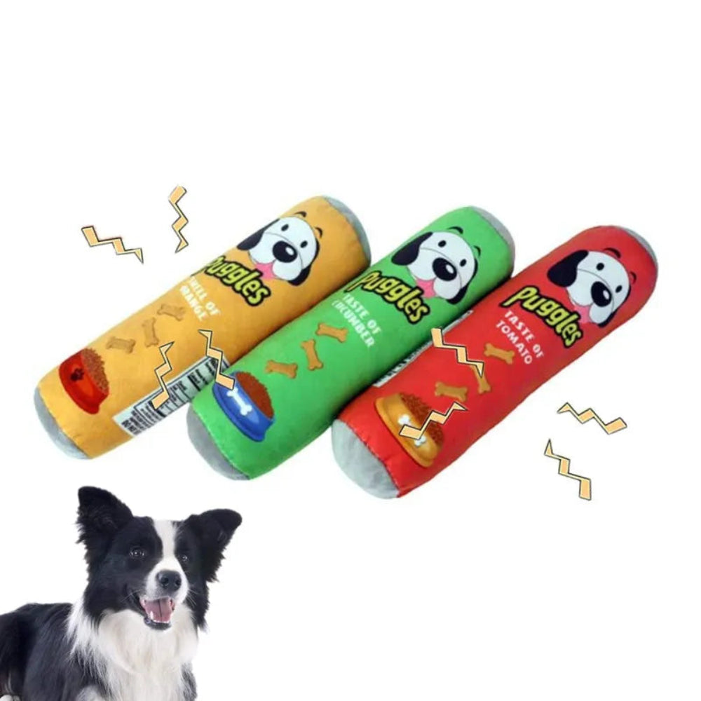 Raw Joint Plush Dog Chew Toy