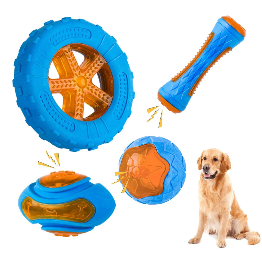 Durable Squeaky Rubber Dog Toy