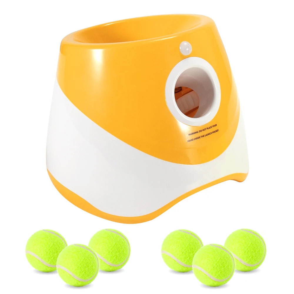 Interactive Dog Tennis Ball Launcher