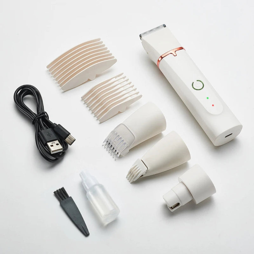 4-in-1 Electric Pet Hair Trimmer & Grooming Kit