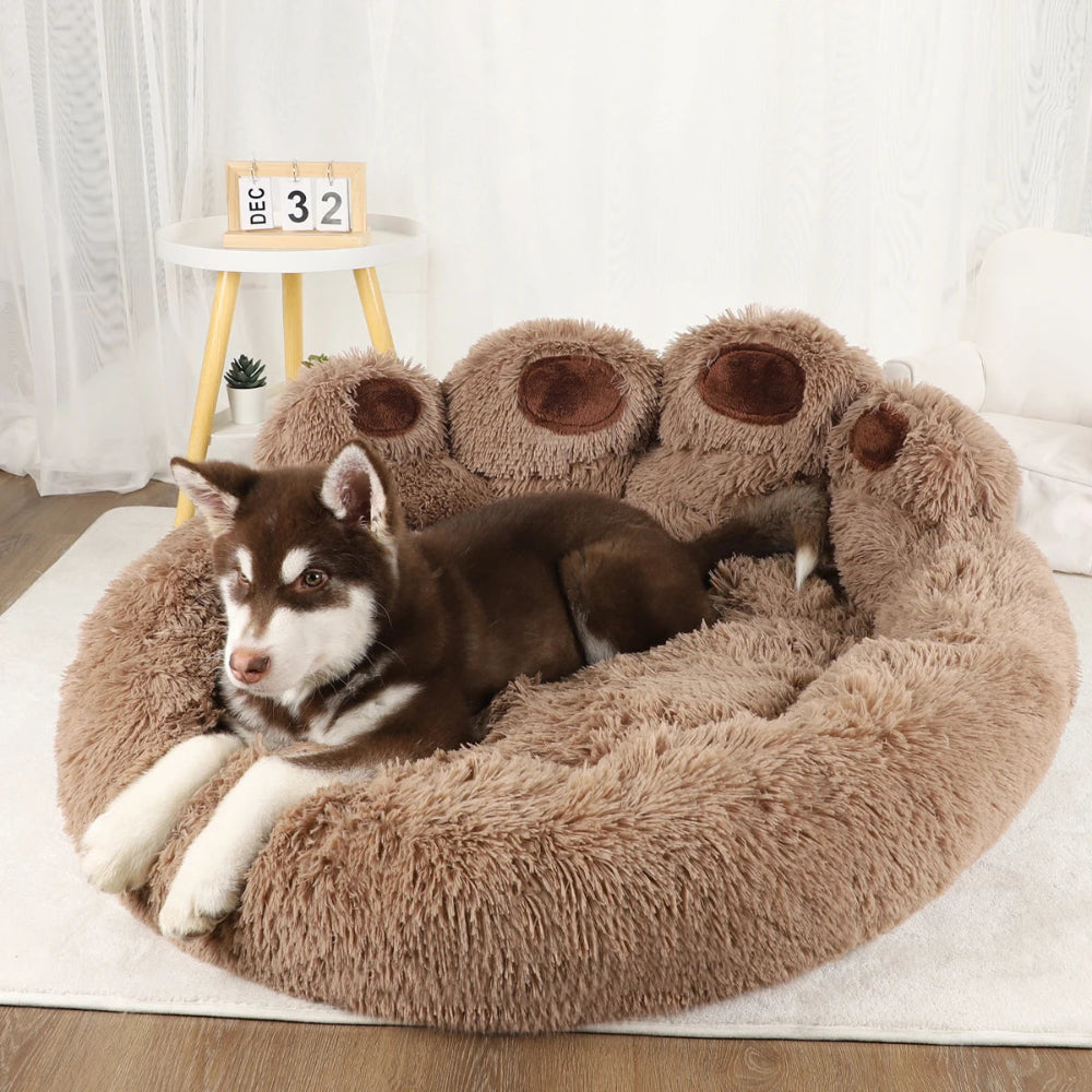 Fluffy Dog Bed & Pet Sofa Basket