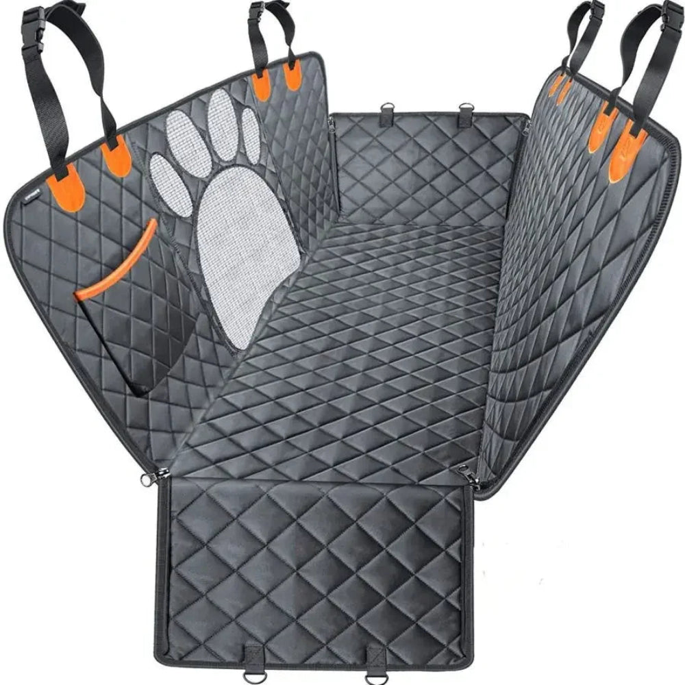 Waterproof Dog Car Hammock with Mesh & Zipper