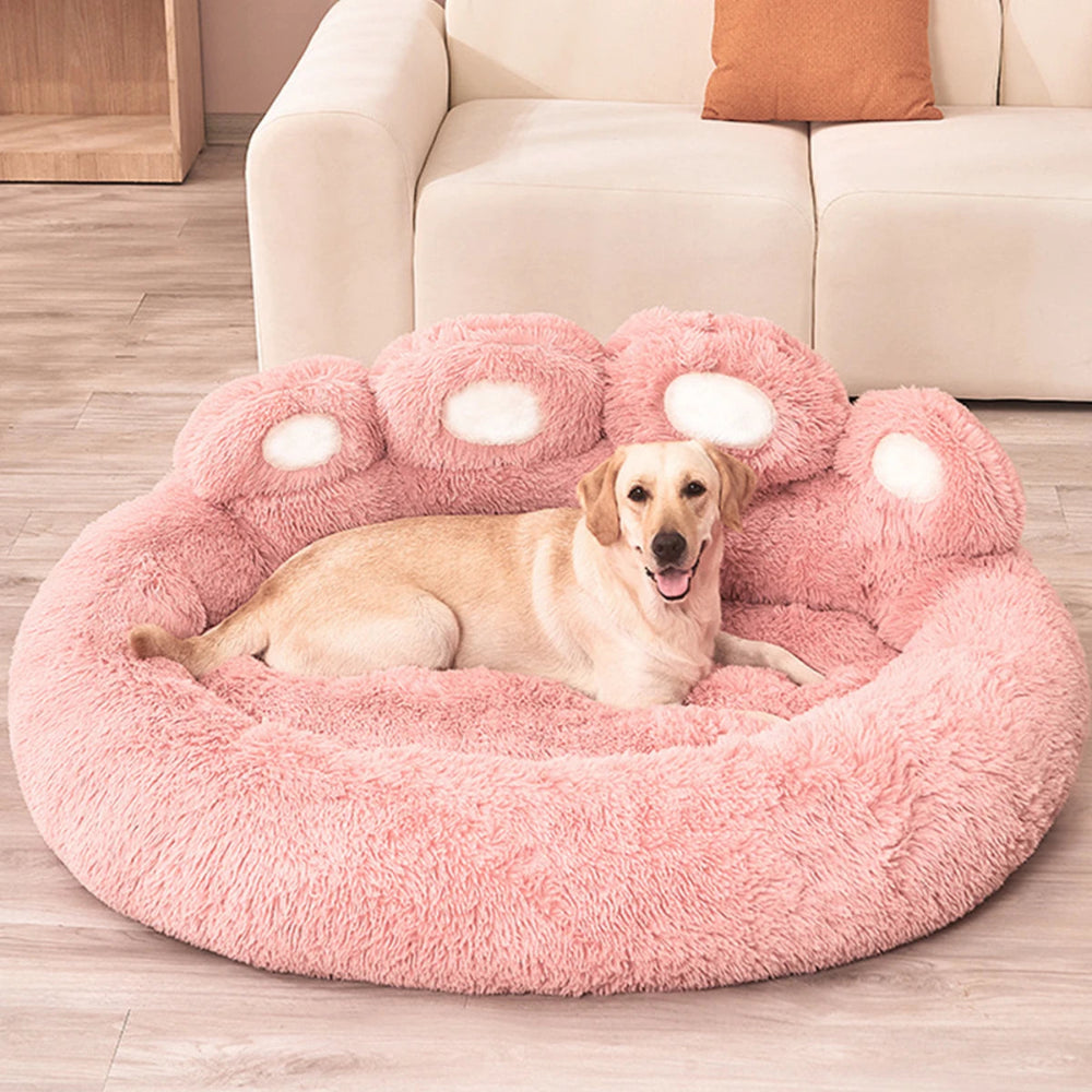 Fluffy Dog Bed & Pet Sofa Basket