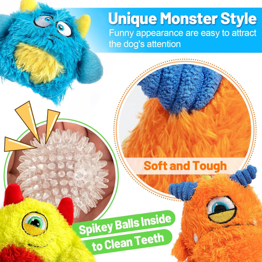 Squeaky Monster Dog Toy