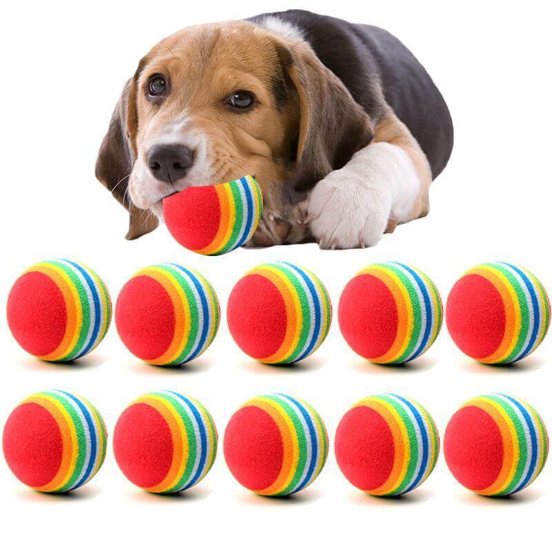 10 x Small Dog Chew Balls Balls Happy Paws 