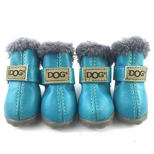 100% Cotton Dog Booties Dog Boots Happy Paws Blue Small 