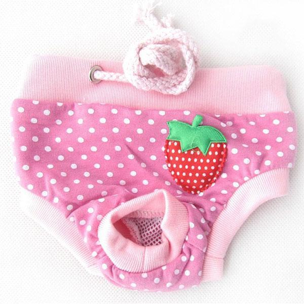 100% Cotton Sanitary Pants Dog Underwear Happy Paws A Small 