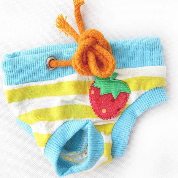 100% Cotton Sanitary Pants Dog Underwear Happy Paws E Small 