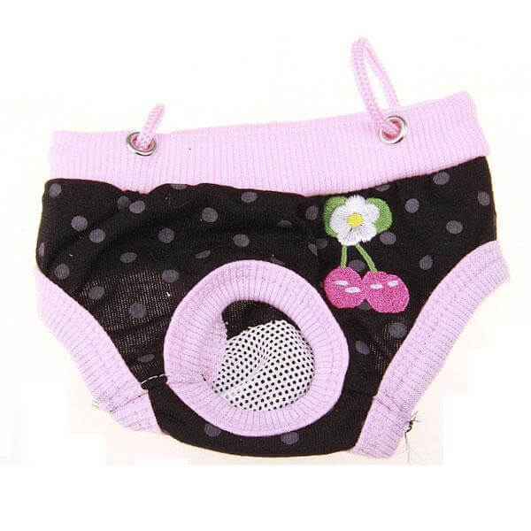 100% Cotton Sanitary Pants Dog Underwear Happy Paws N Small 