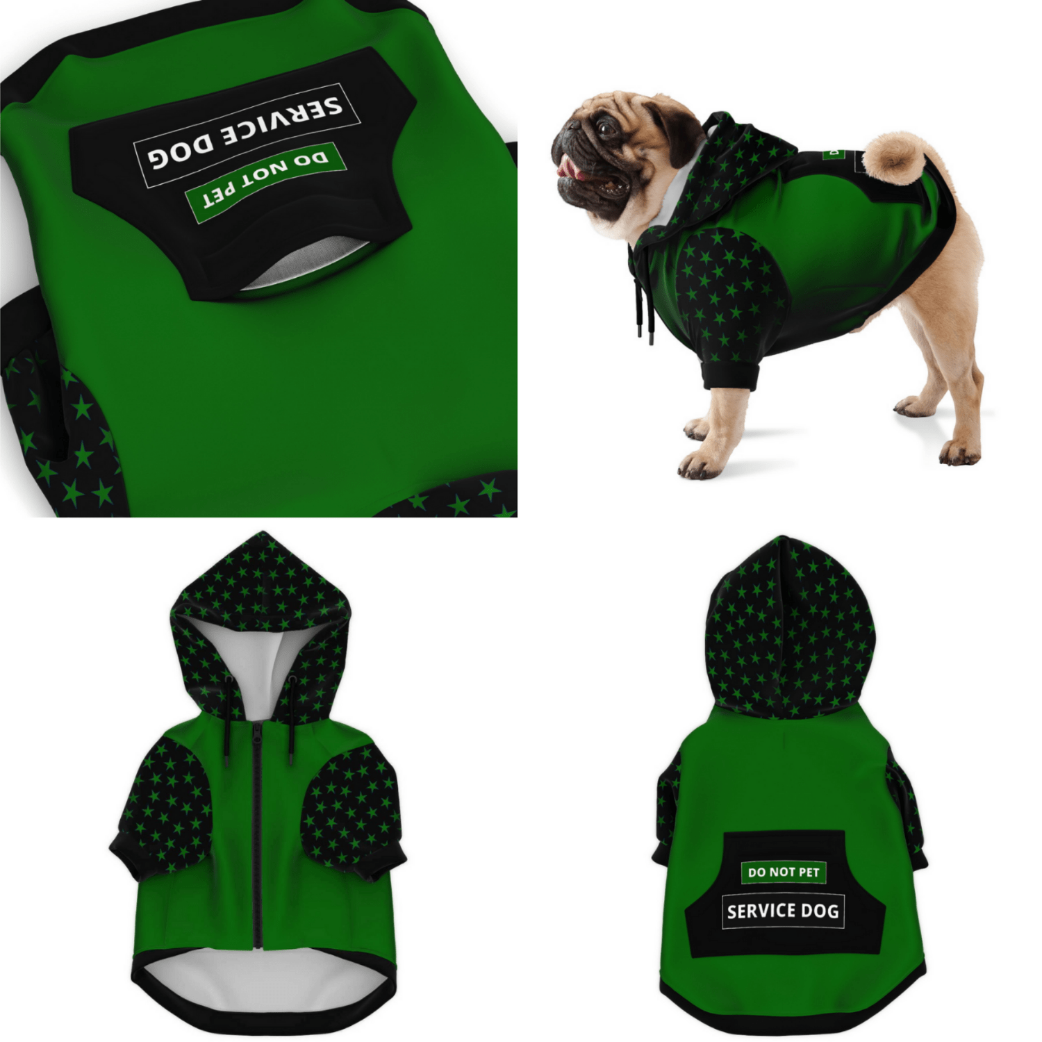 Matching Service Dog & Owner Hoodies