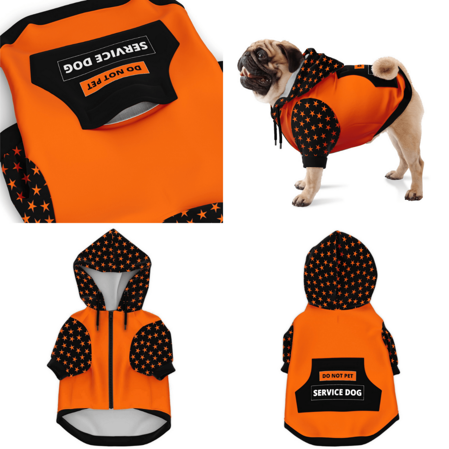 Matching Service Dog & Owner Hoodies