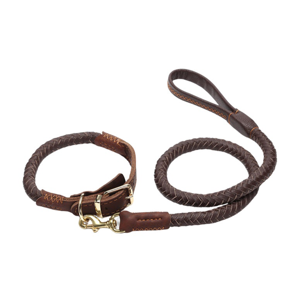 Handmade Dog Collar and Lead Set