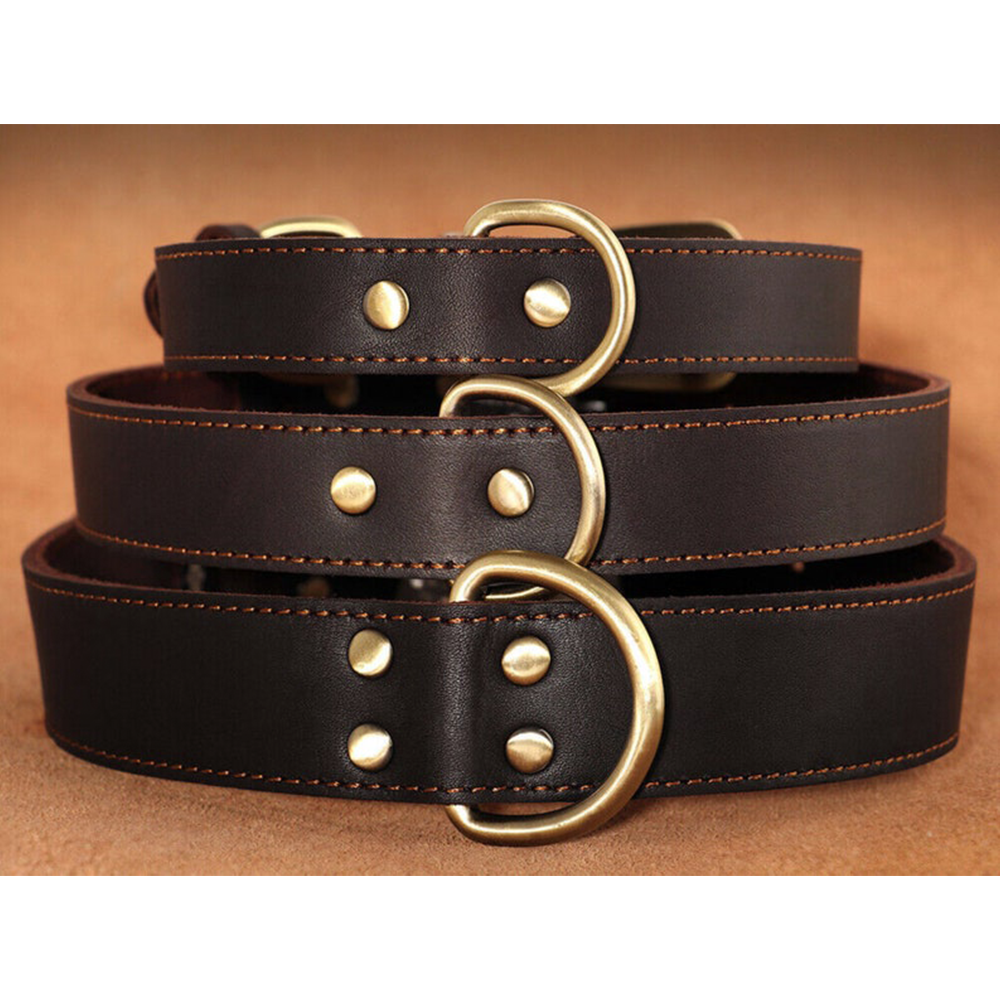 Real Leather Dog Collar