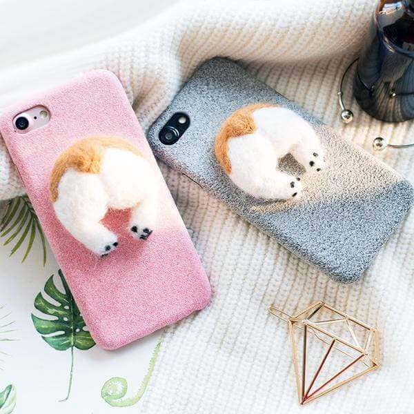 3D Corgi Butt iPhone Case iPhone Case Happy Paws Online 