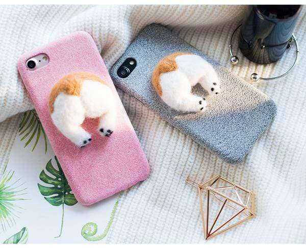 3D Corgi Butt iPhone Case iPhone Case Happy Paws Online 