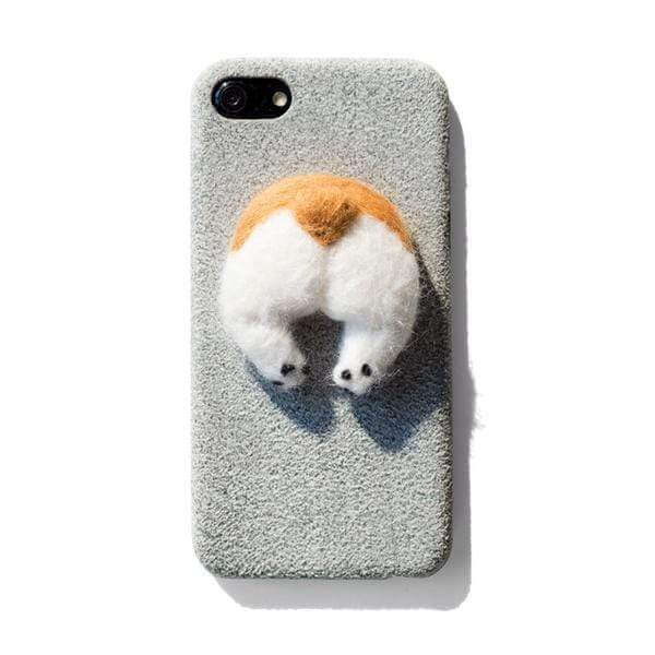 3D Corgi Butt iPhone Case iPhone Case Happy Paws Online Silver iPhone 6 